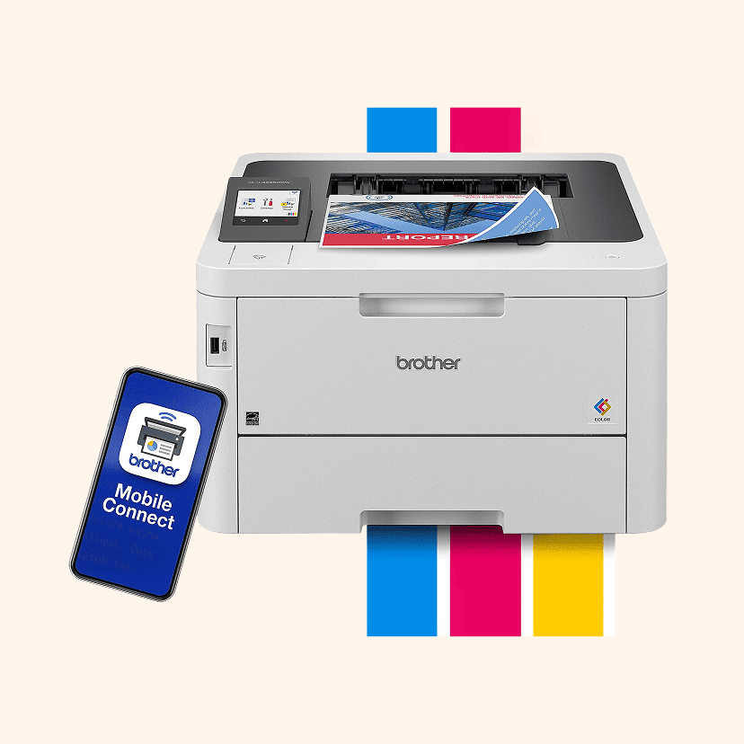 Brother HL-L3295CDW Wireless Compact Digital Color Printer with Laser Quality Output and Refresh EZ Print Eligibility