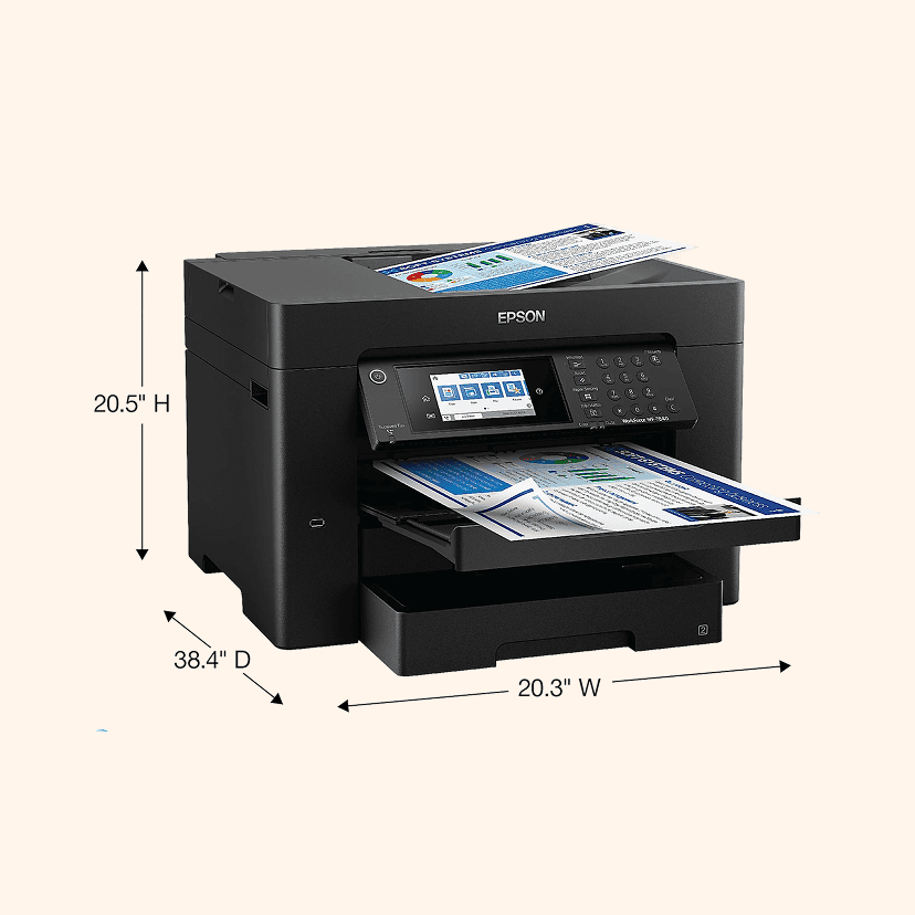 Epson® WorkForce® Pro WF-7840 Wide-Format Wireless Inkjet All-In-One Color Printer