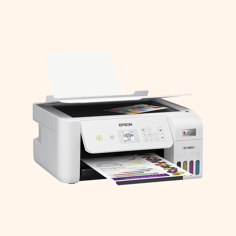 Epson® EcoTank ET-2800 All-in-One Supertank Color Printer, White