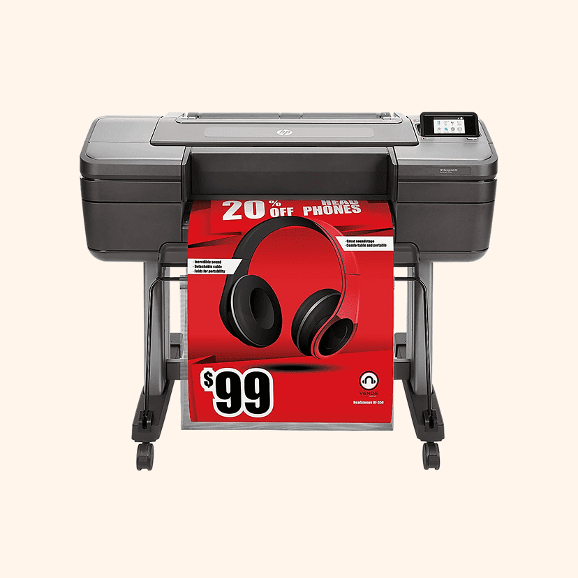 HP DesignJet Z6 PostScript Color Inkjet Large-Format Printer, T8W15A#B1K