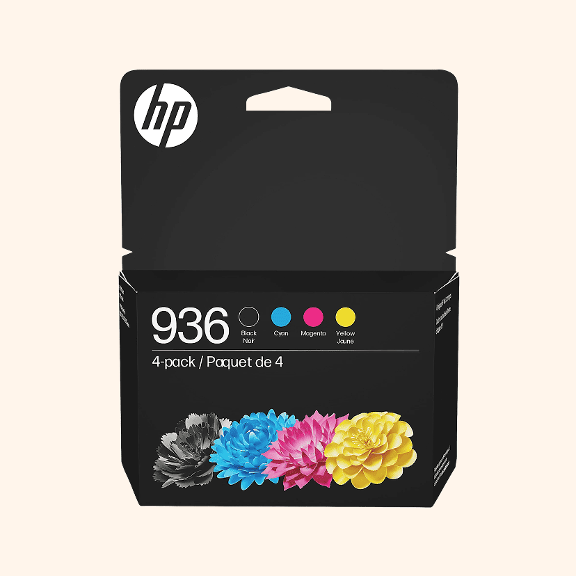 HP 936 CMYK Original Ink Cartridges, Pack Of 4 Cartridges, 6C3Z5LN