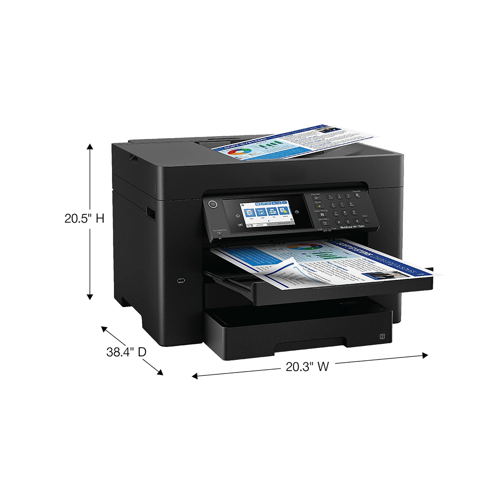 7840 Wide-Format Wireless Inkjet All-In-One Color Printer