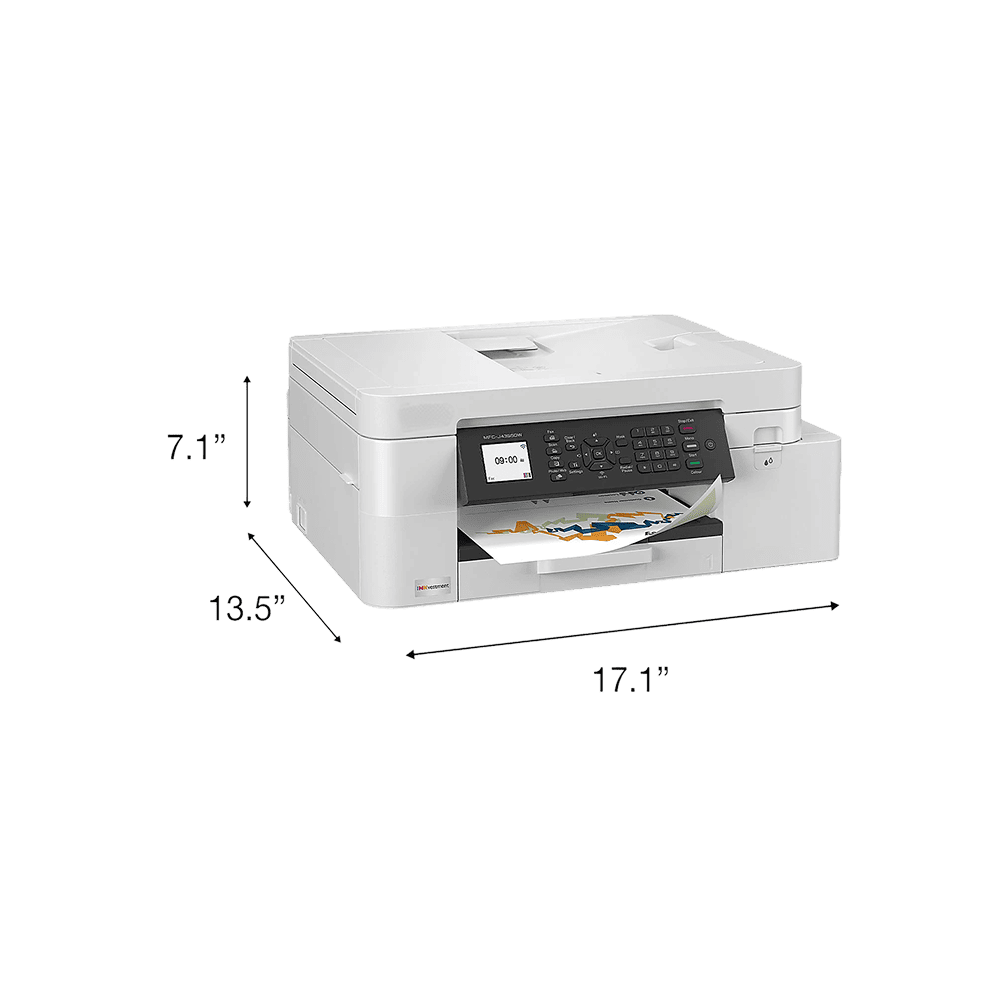 J4355DW Wireless Color Inkjet Printer, All-In-One for home/small office